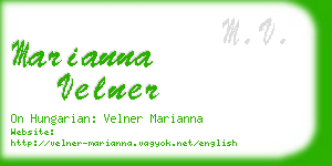 marianna velner business card